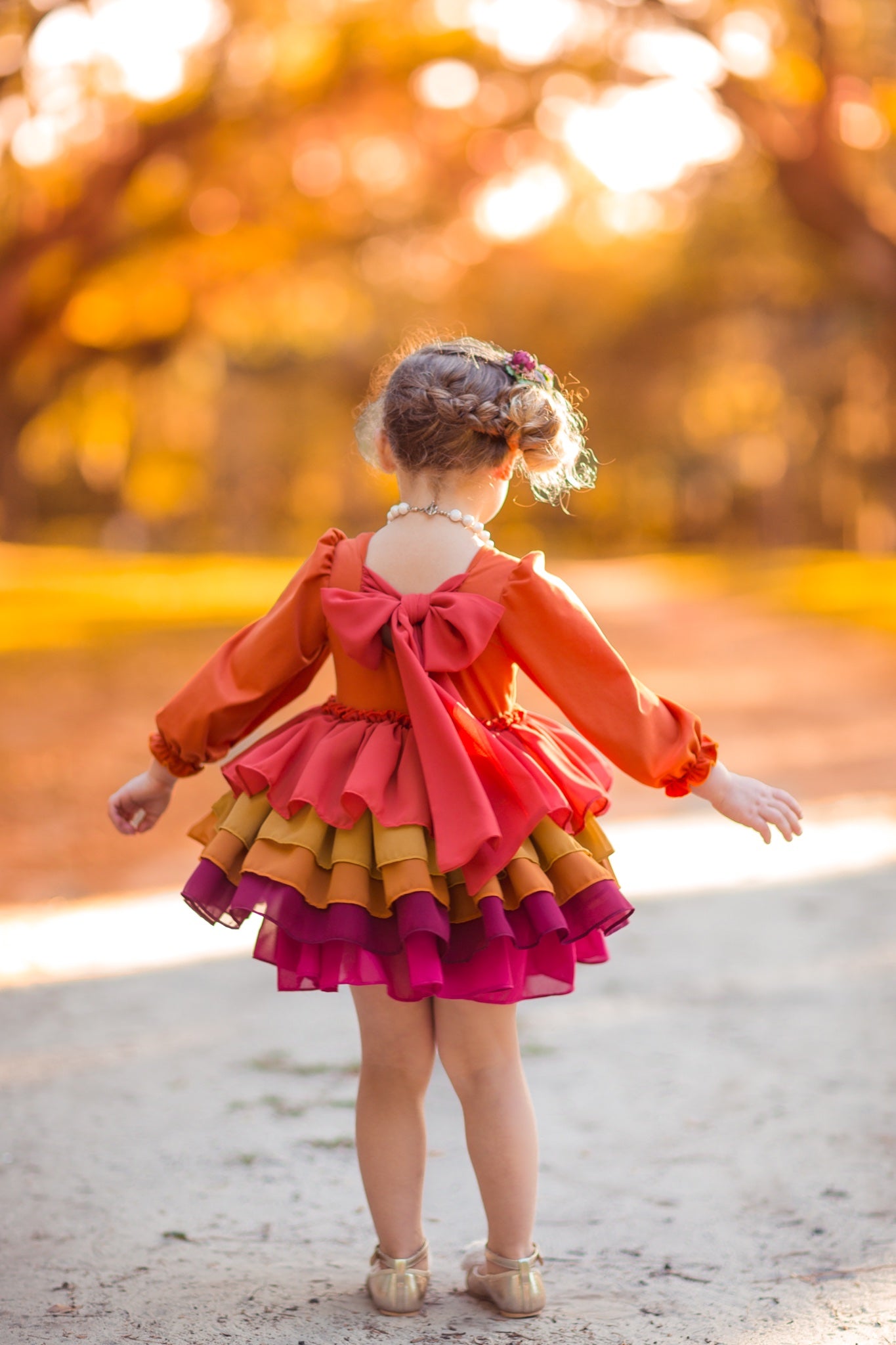 Falling Leaves SHORTIE DRESS Millie Mae Clothing Falling Leaves SHORTIE DRESS Millie Mae Clothing