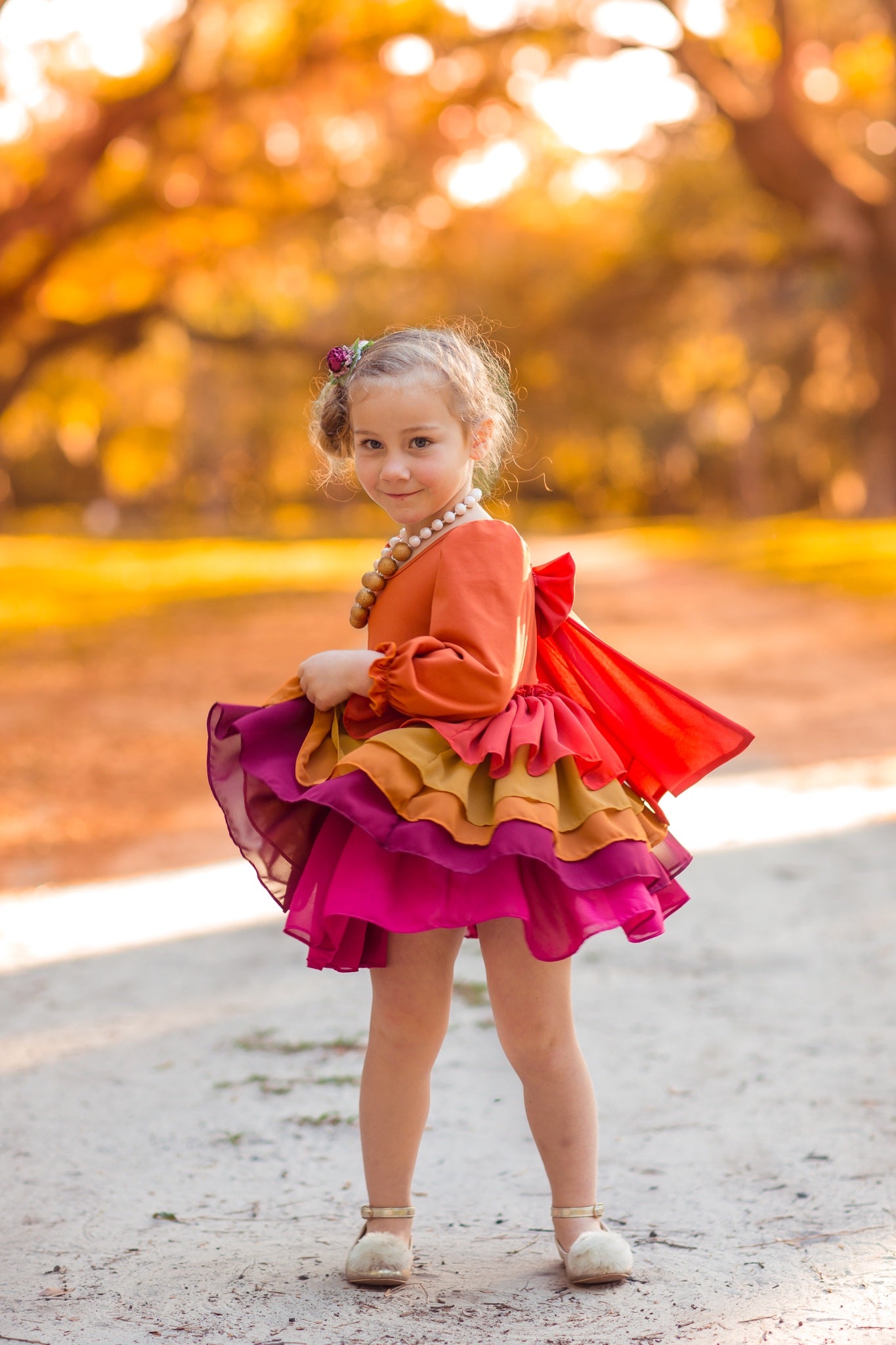 Falling Leaves SHORTIE DRESS Millie Mae Clothing Falling Leaves SHORTIE DRESS Millie Mae Clothing