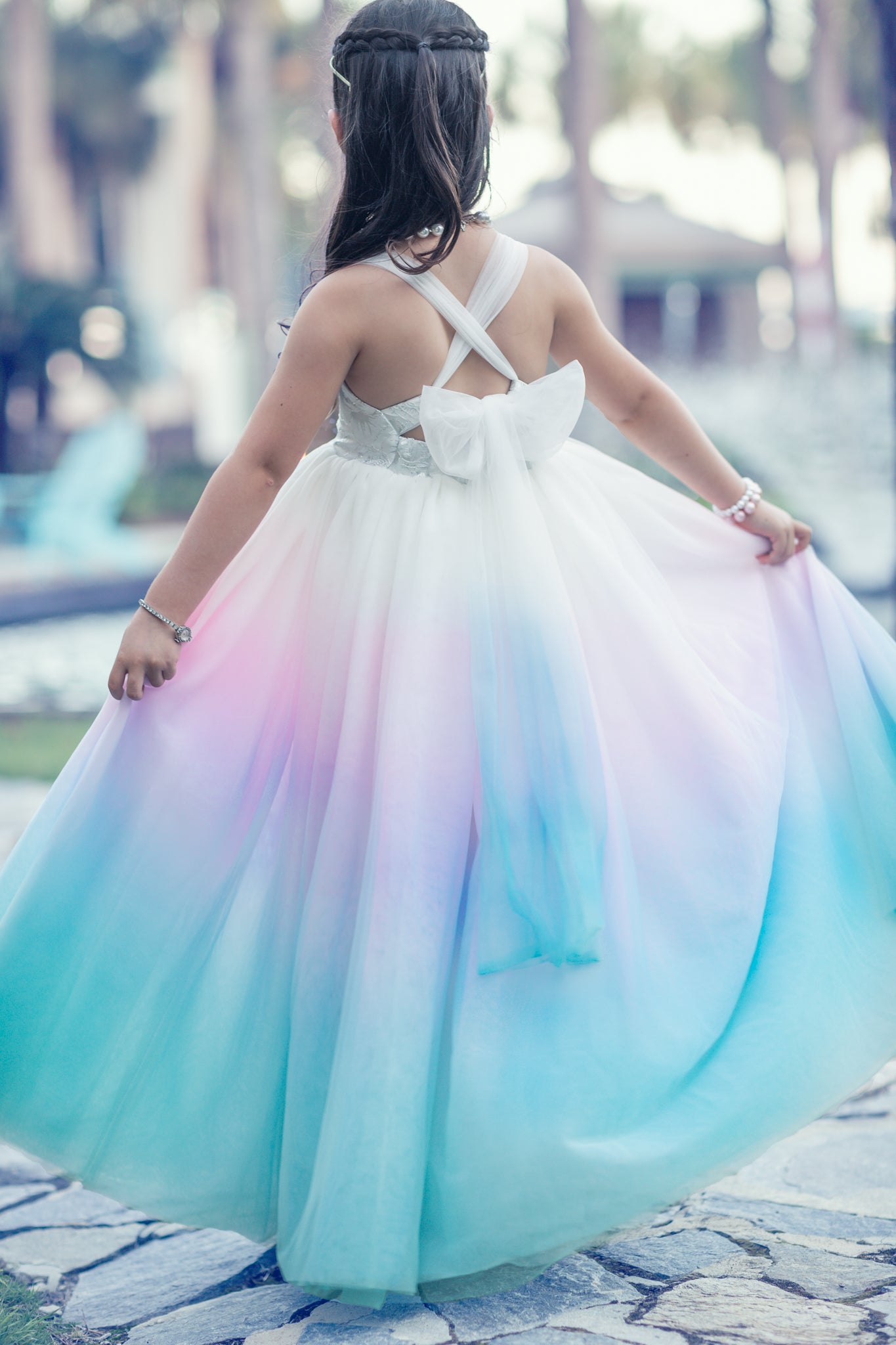 Rainbow dip dyed wedding dress 60 photos - Vianawedding.com Rainbow dip dyed wedding dress 60 photos - Vianawedding.com
